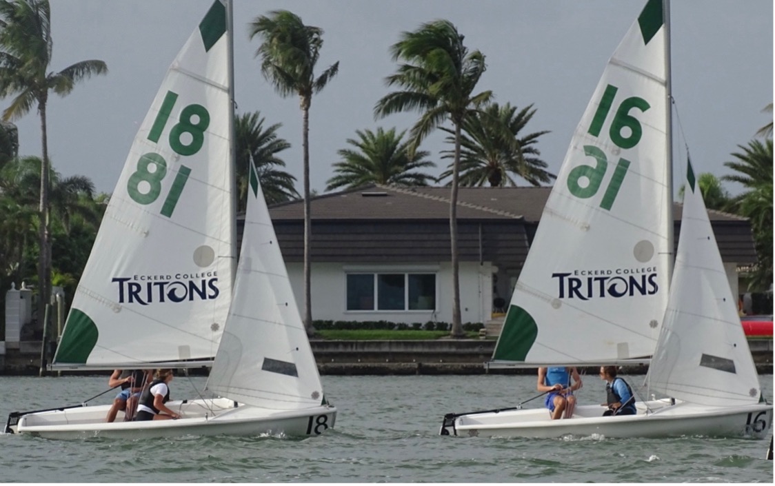 Eckerd's sailing team in action